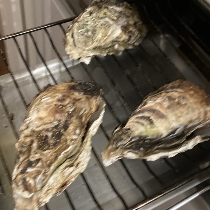 魚焼きグリルで磯の香り焼き牡蠣